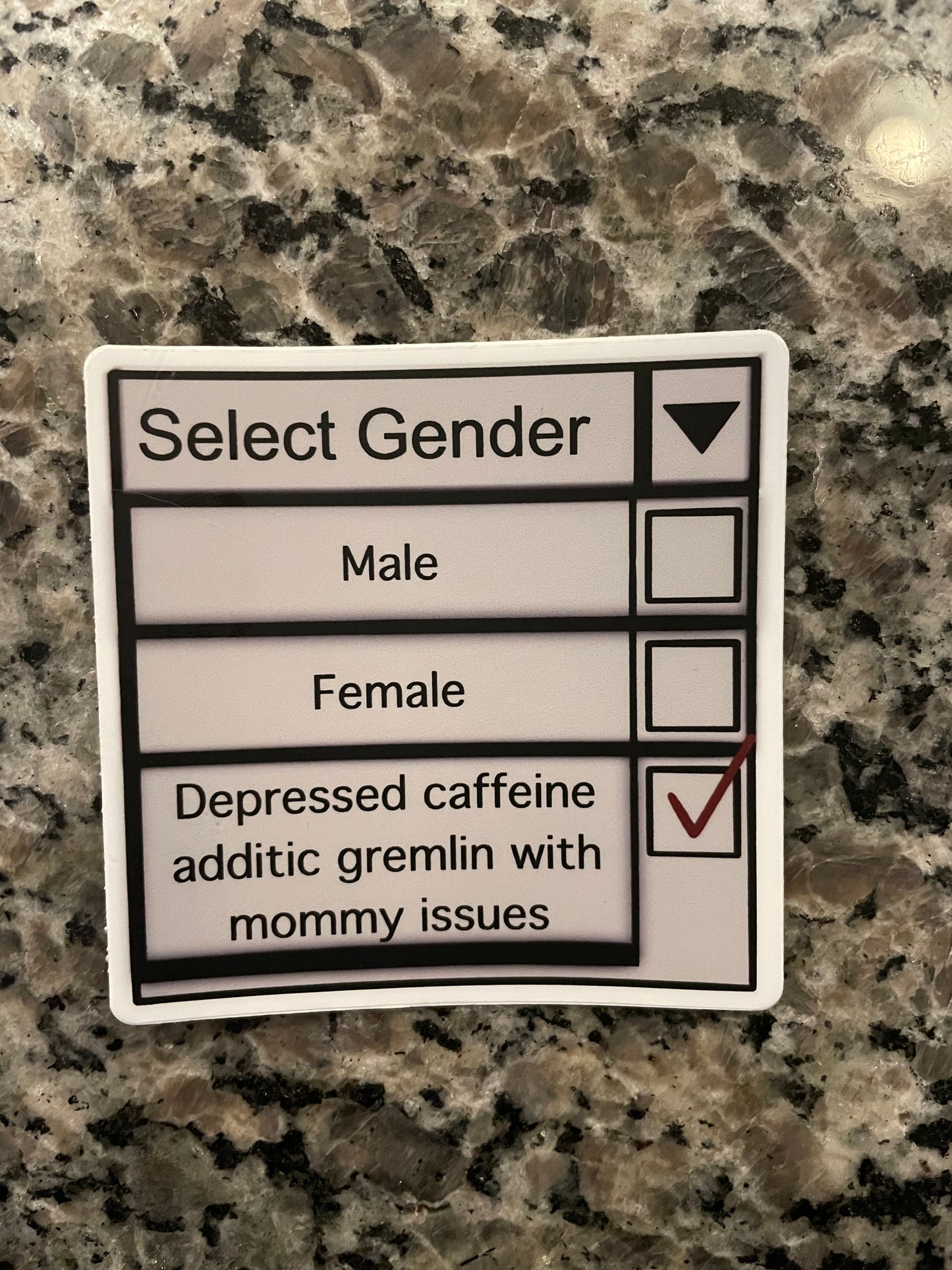 Select gender, mommy issues